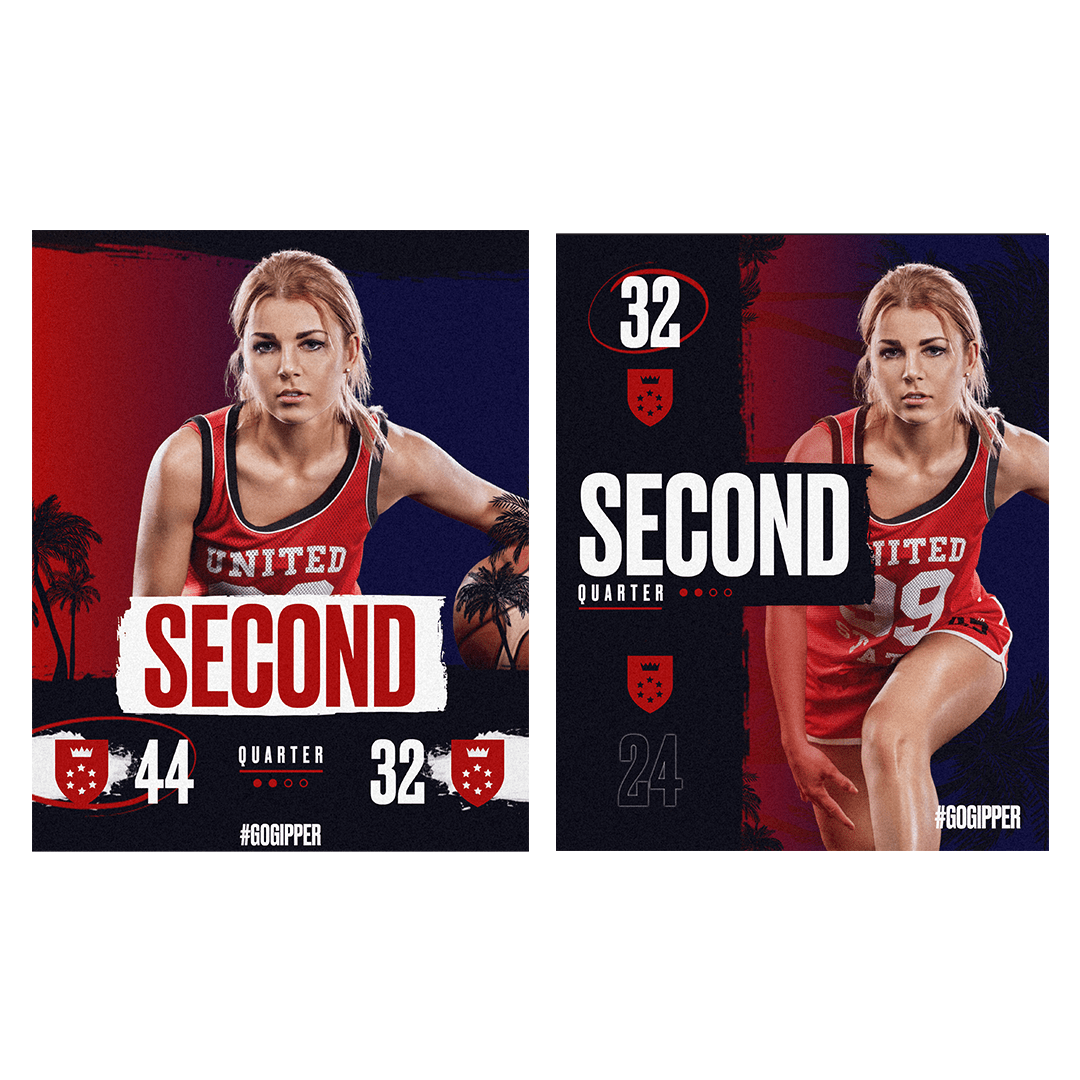 New Sports Graphics Templates for Basketball Score Updates